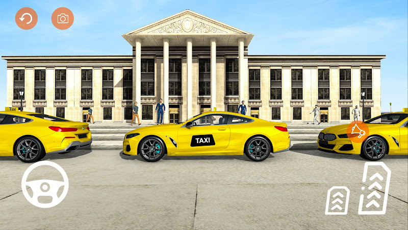 Grand Taxi simulator 3D game Ekran Görüntüsü 1