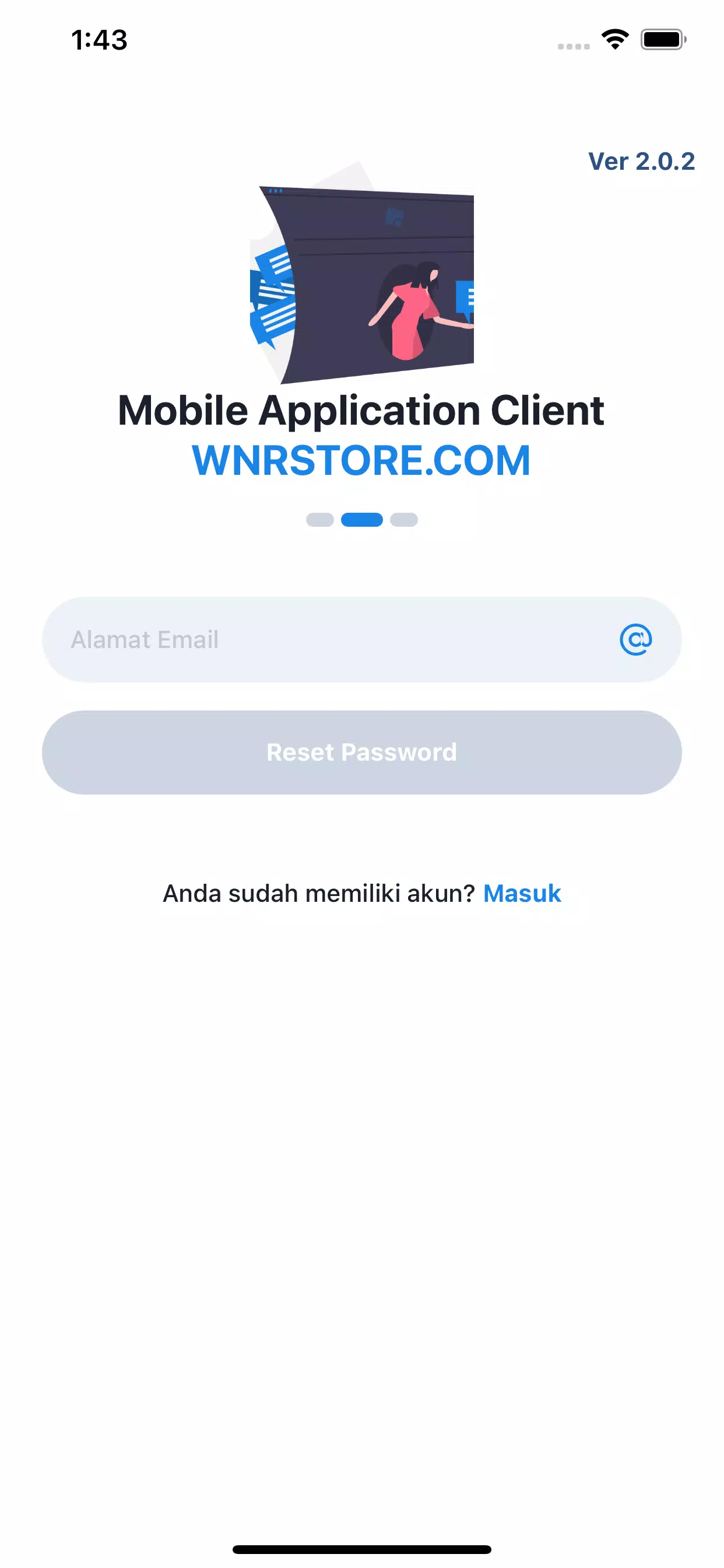 WNRStore Mobile - Jasa SMS OTP スクリーンショット 1