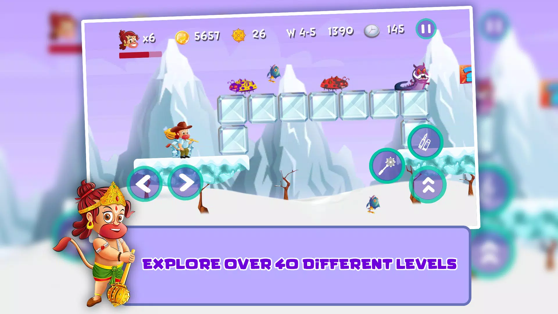 Bal Hanuman - Adventure Game Tangkapan skrin 1