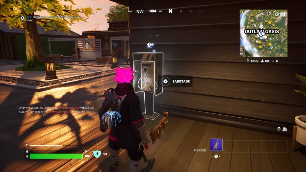 Telefon berbayar di Fortnite