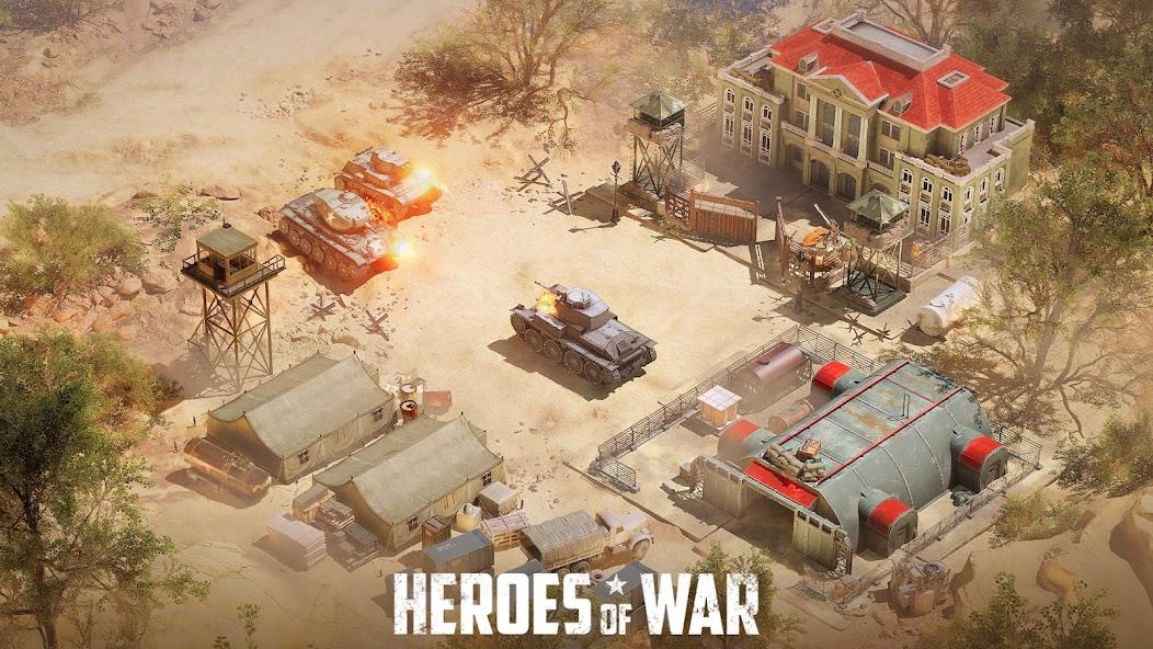 Heroes of War: Idle army game Mod Capture d'écran 2