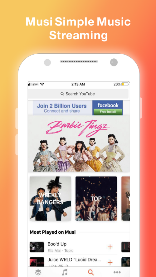 Musi : Simple Music Streaming Advice 2019 Ảnh chụp màn hình 1