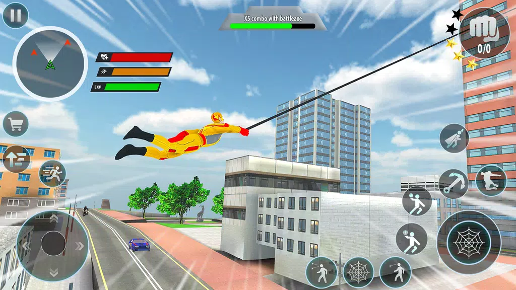 Police Robot Rope Hero Game 3d Schermafbeelding 2