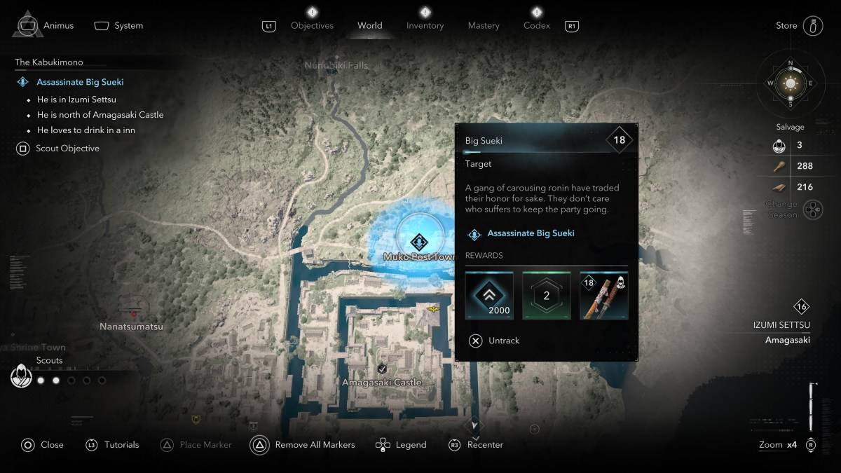 Hoe en waar alle Kabukimono -leden te vinden in Assassin's Creed Shadows Big Sueki