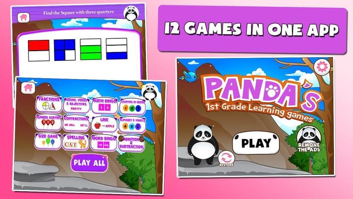 Panda 1st-Grade Learning Games Captura de pantalla 0