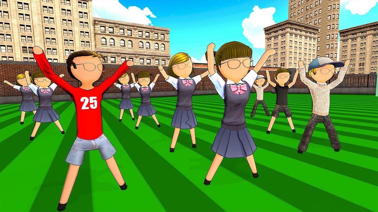 Stickman High School Girl Game 스크린샷 2