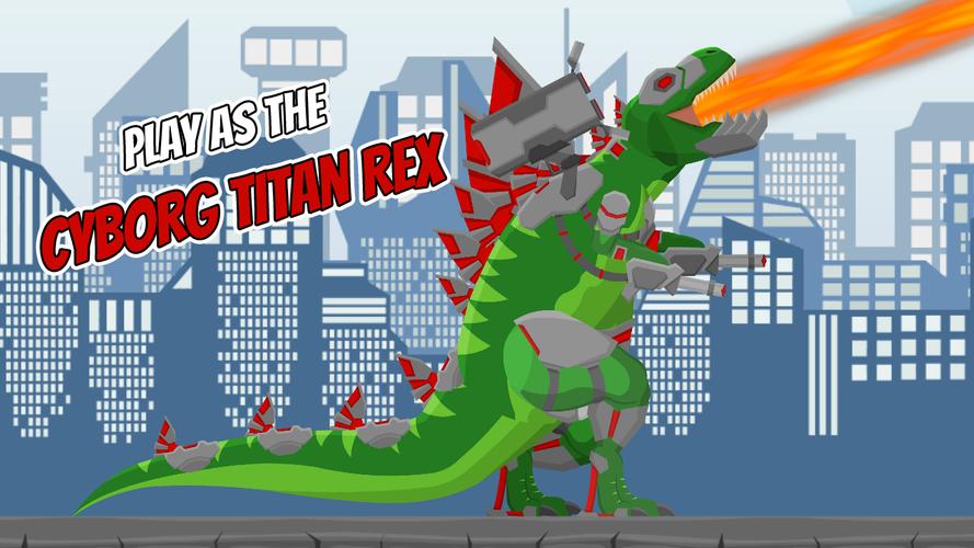 Cyborg Titan Rex: City Rampage Ảnh chụp màn hình 0