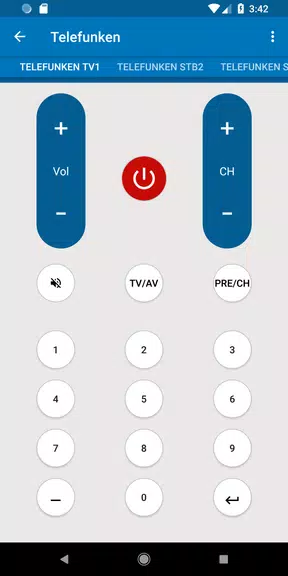 Telefunken TV Remote Schermafbeelding 3