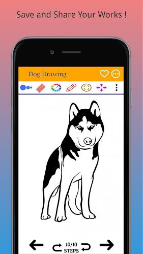 How to Draw Dog Step by Step स्क्रीनशॉट 2