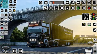 Euro Truck Driving Games 3D Tangkapan skrin 2