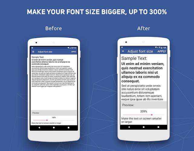 Big Font - Change Font Size & Text Size Captura de pantalla 0