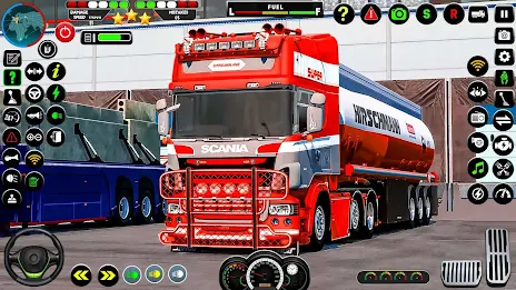 US Oil Tanker Truck Drive Sim স্ক্রিনশট 1