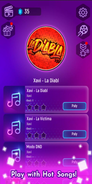 Xavi la diabla - Tiles Hop স্ক্রিনশট 0