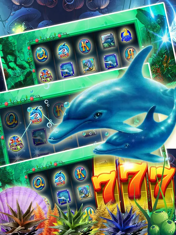 Lucky Dolphin Slots: Free Casino Slot Machines スクリーンショット 2