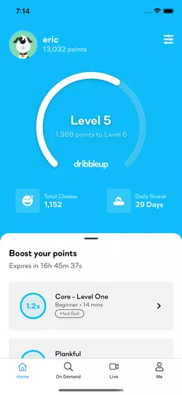 DribbleUp - Sports & Fitness Schermafbeelding 2