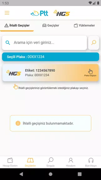 HGS - Hızlı Geçiş Sistemi Schermafbeelding 2