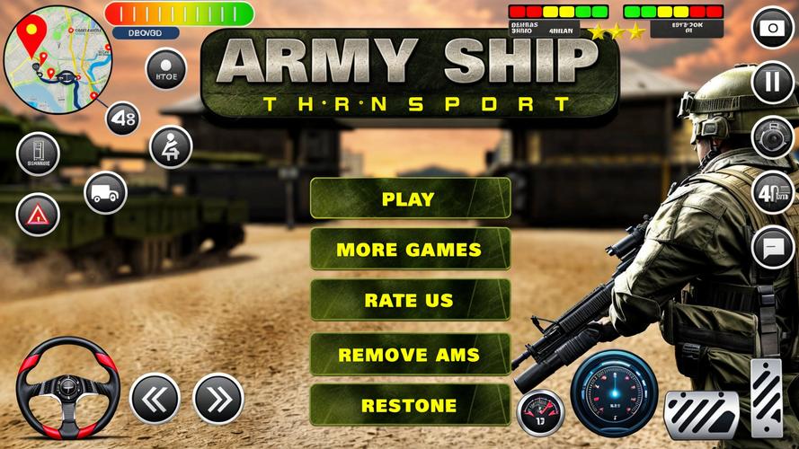 Army Transport Tank Ship Games Captura de tela 0