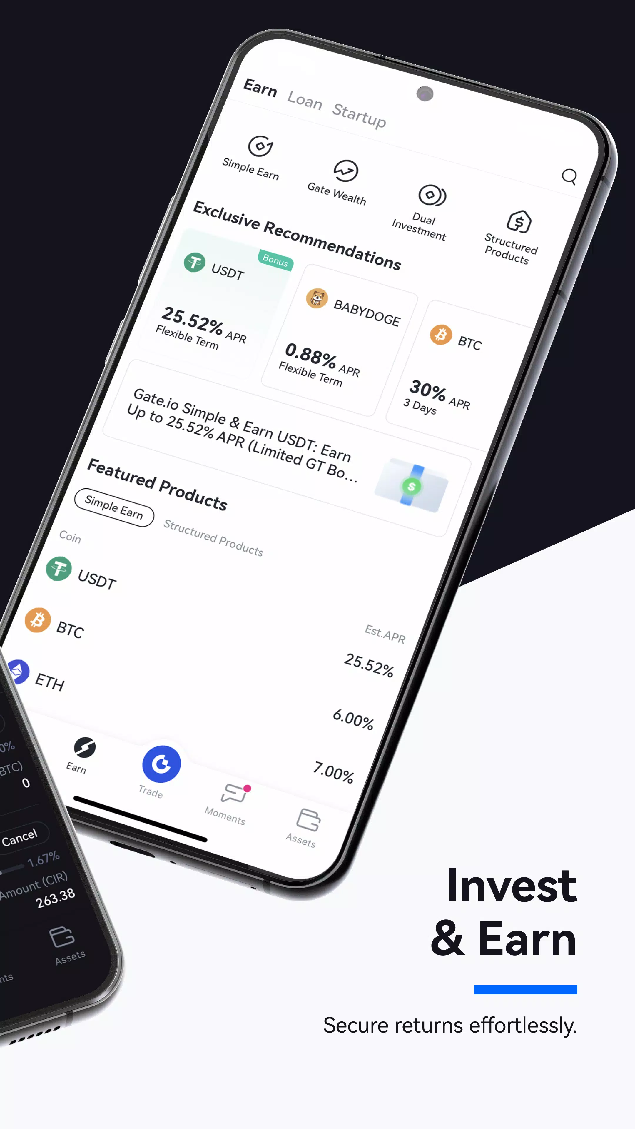 Gate.io 交易平台 - 购买比特币和千种加密货币应用截图第2张