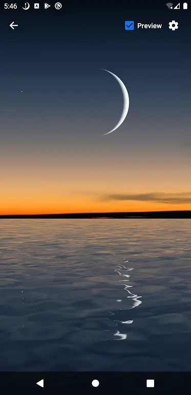 Moon Over Water Live Wallpaper应用截图第0张