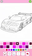 Car coloring games - Color car Captura de pantalla 3