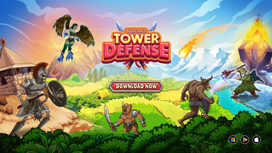 Schermata Vulcan's Tower Defense 0