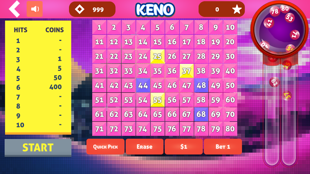 Cleo Keno - Free Keno Game Ekran Görüntüsü 0
