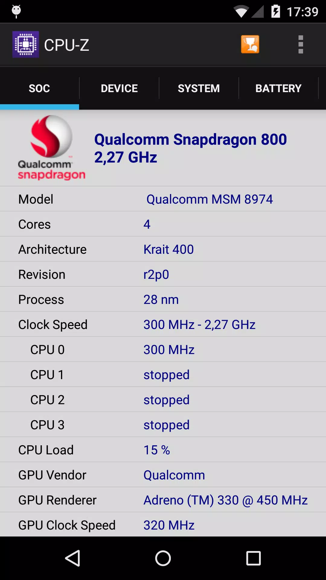 CPU-Z স্ক্রিনশট 0