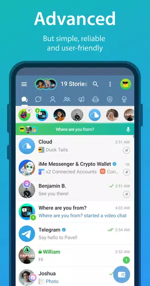 iMe: AI Messenger for Telegram Schermafbeelding 1