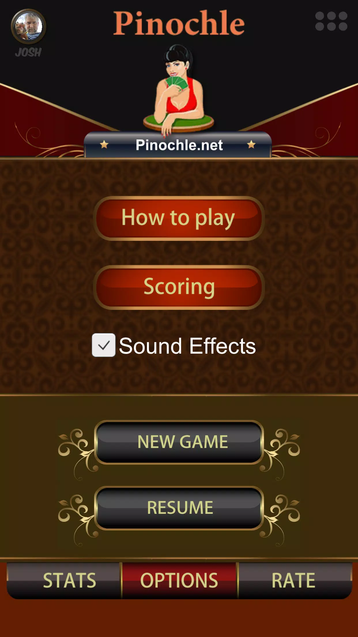 Pinochle Online Скриншот 1