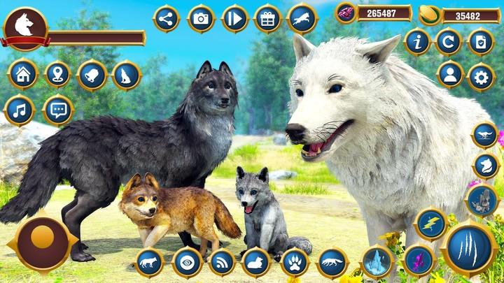 Arctic Craft Wolf Family Sim Ảnh chụp màn hình 2