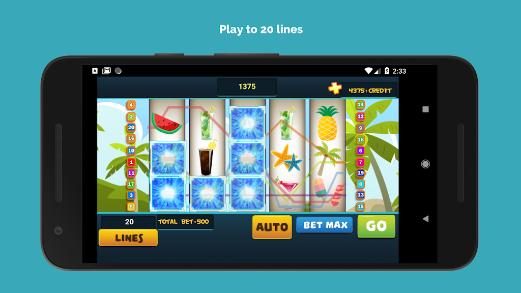 Lucky Vegas - Summer Cocktail Slot Jackpot Machine ภาพหน้าจอ 1