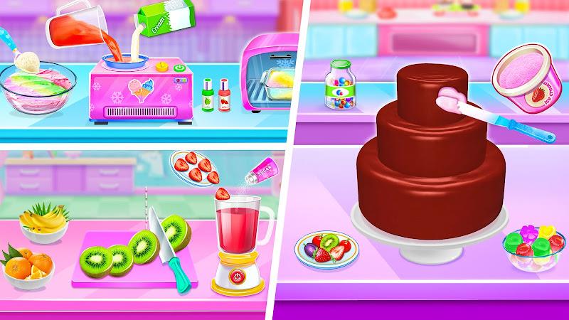 Ice cream Cake Maker Cake Game Schermafbeelding 2