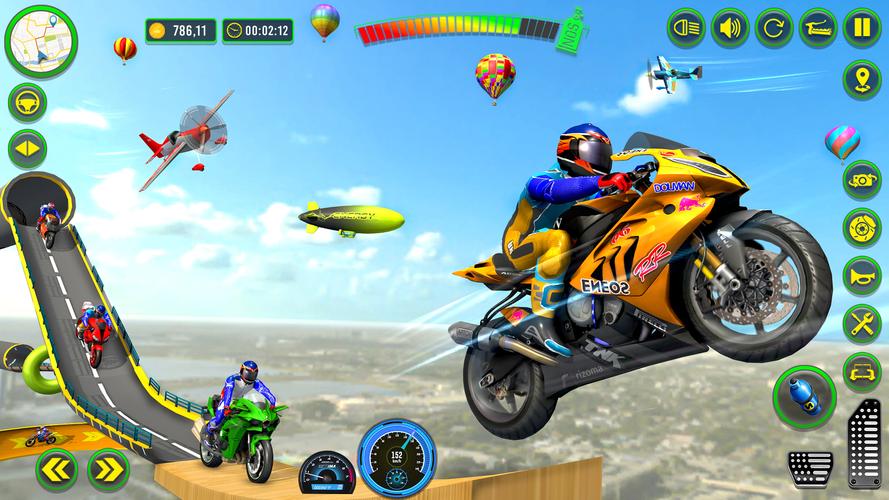 Mega Ramp Stunts Bike Games 3d Скриншот 1