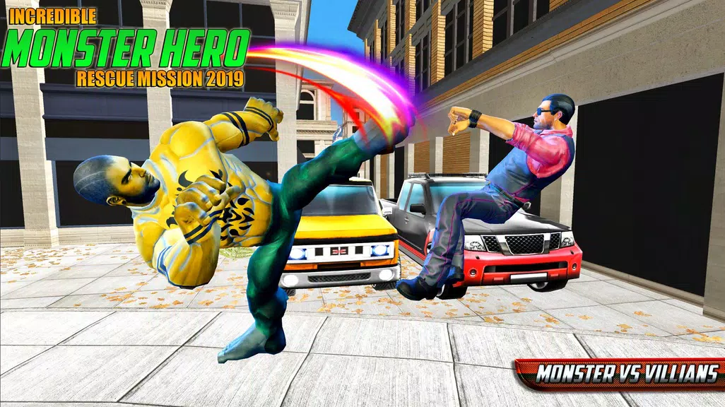 Incredible Monster Superhero Crime City 2018應用截圖第2張