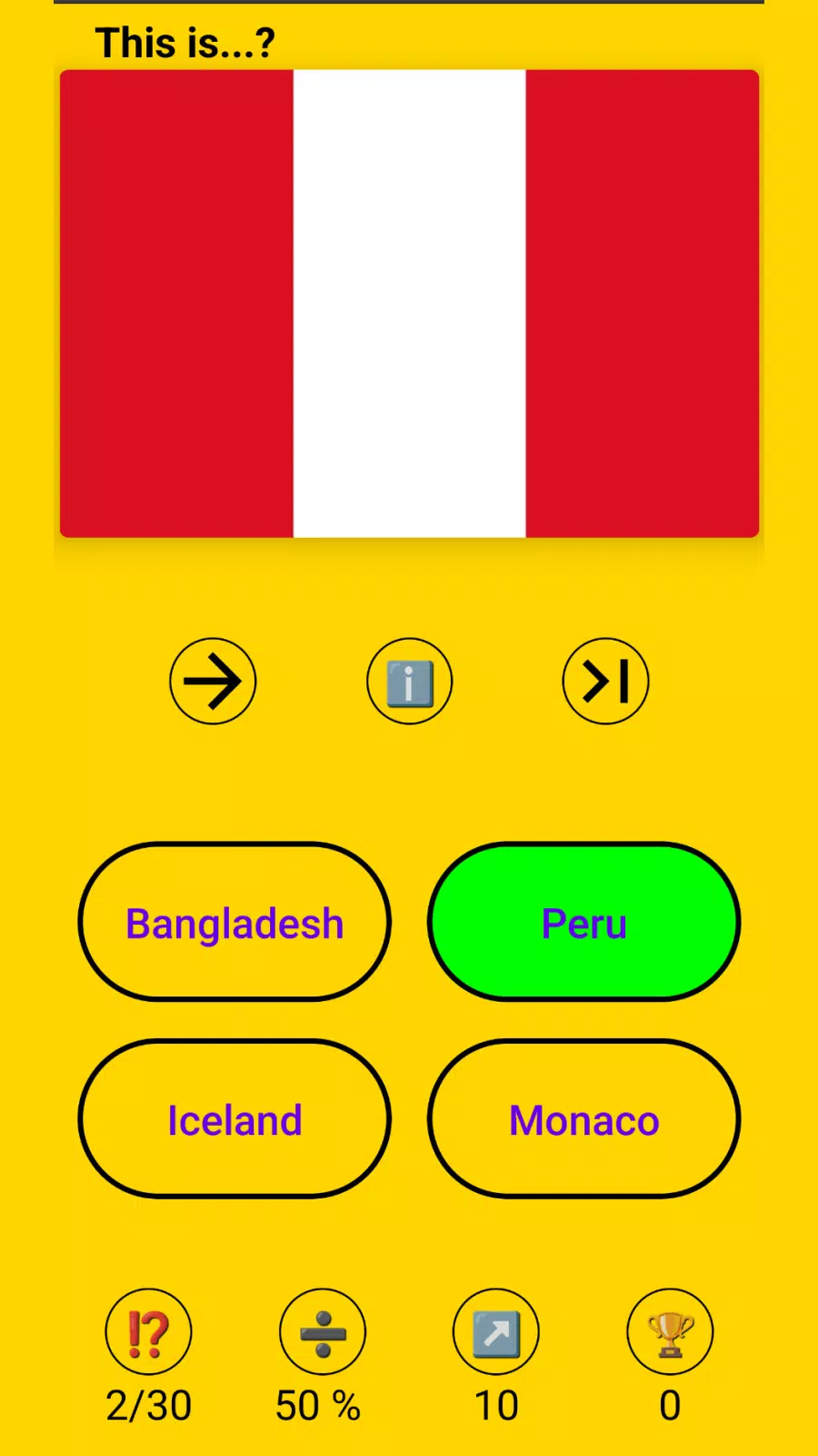 Super Flags! Flag Quiz Screenshot 2