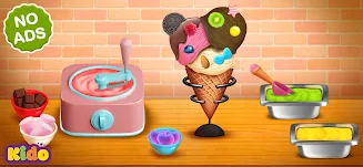 Ice Cream Making Game For Kids Zrzut ekranu 0