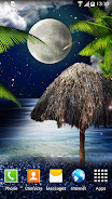 Tropical Night Live Wallpaper Screenshot 1