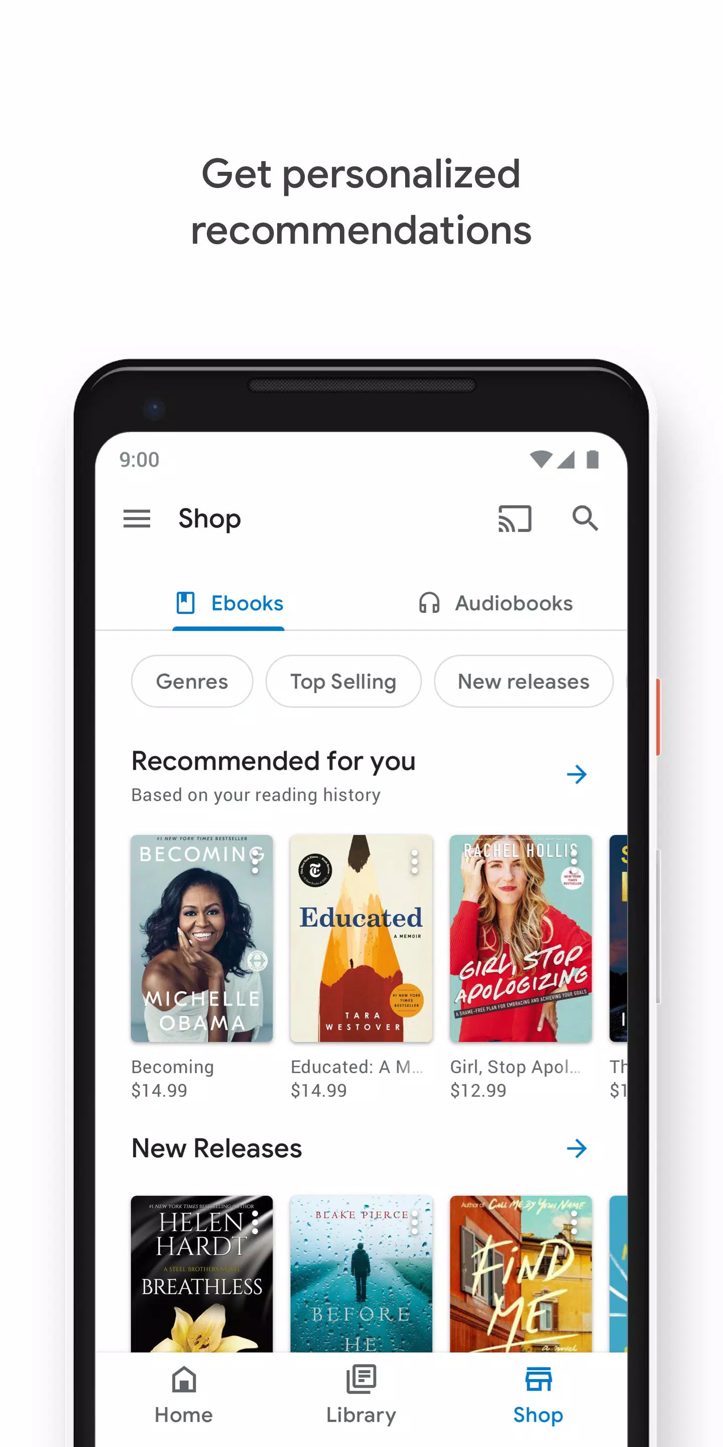 Google Play 圖書 - 電子書和漫畫應用截圖第0張