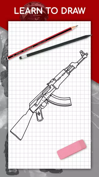 How to draw weapons by steps ဖန်သားပြင်ဓာတ်ပုံ 0