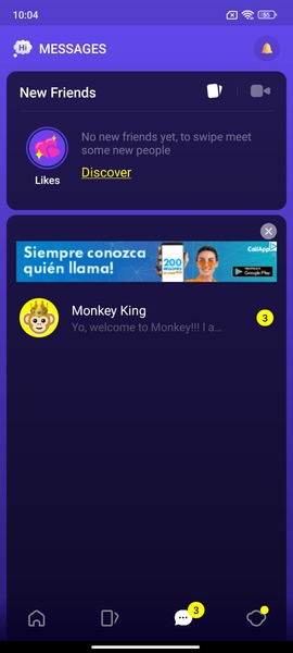 Monkey - random video chat Captura de tela 2