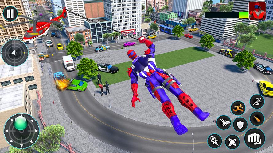 Spider Flying Rope Hero Games应用截图第2张