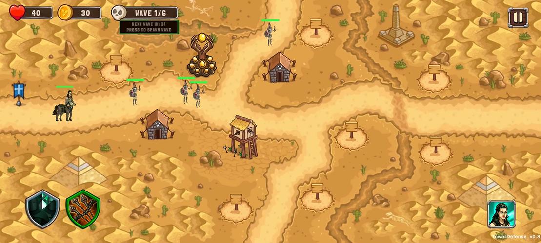 Schermata Vulcan's Tower Defense 2