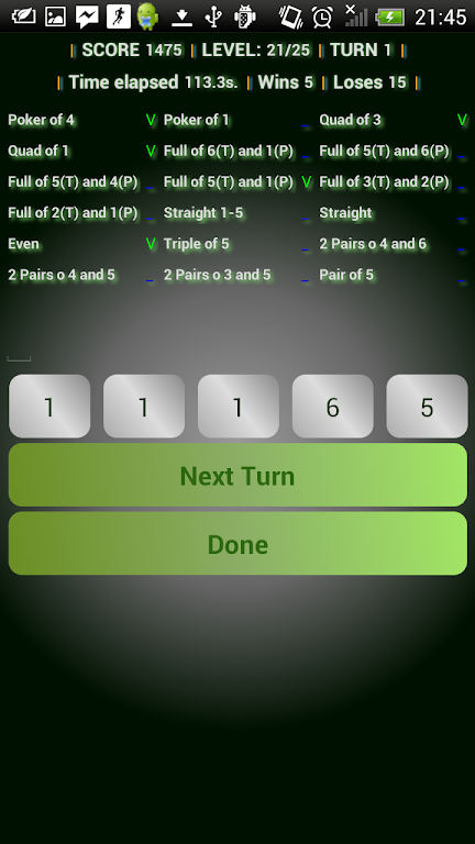 Doms roll dice poker game free 스크린샷 3