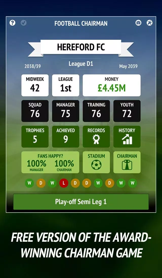 Football Chairman (Soccer) Screenshot 0