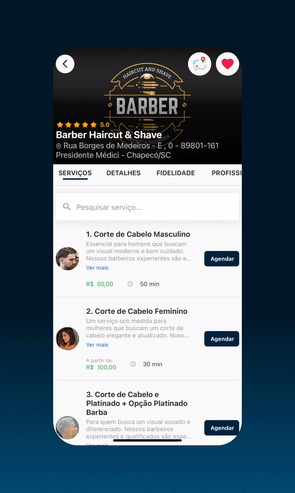 AppBarber: Cliente 스크린샷 2