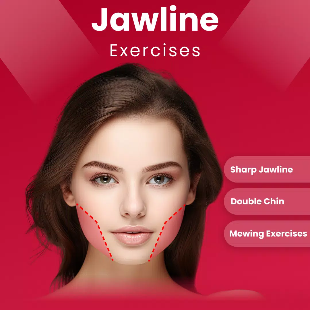 Jawline Exercises & Mewing Schermafbeelding 0