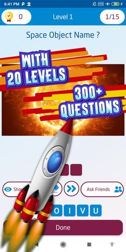 space quiz games スクリーンショット 2