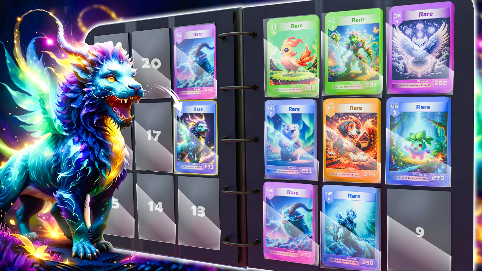 Monsters Card Collector Game スクリーンショット 1