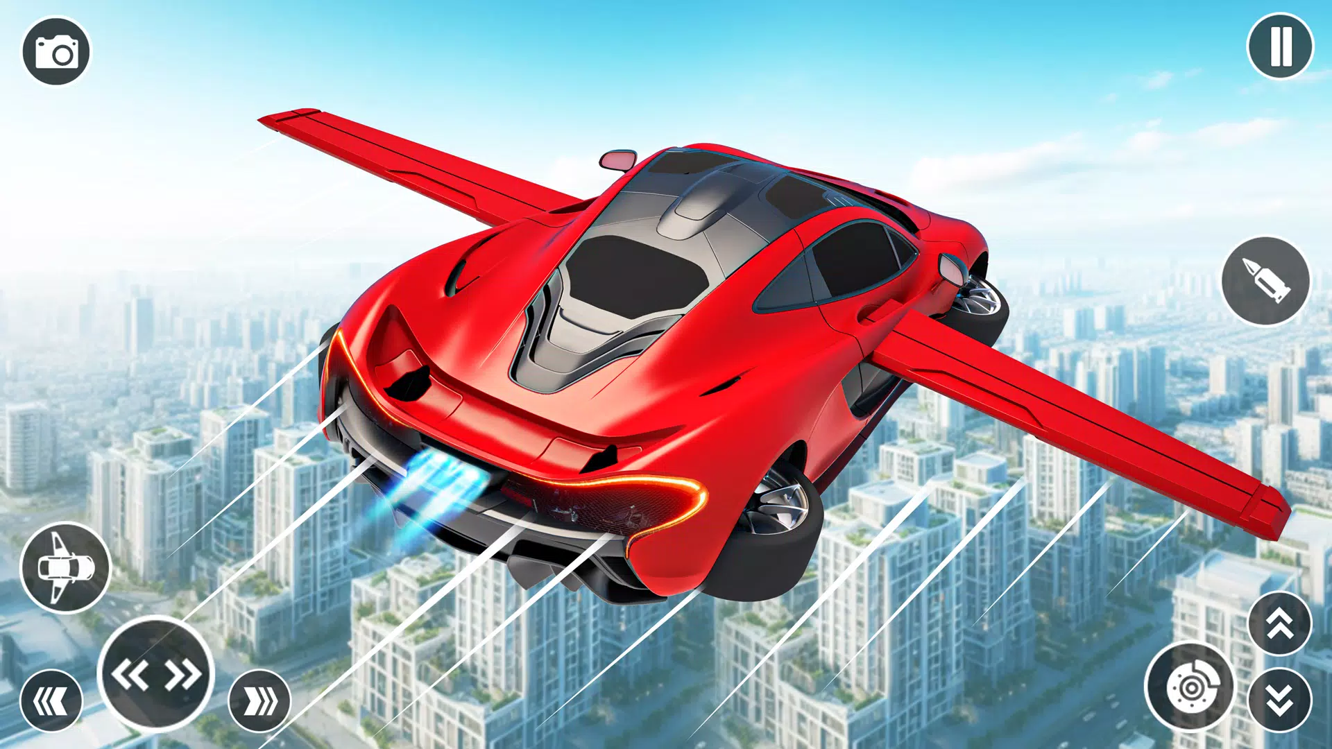 Flying Car Robot Shooting Game应用截图第0张