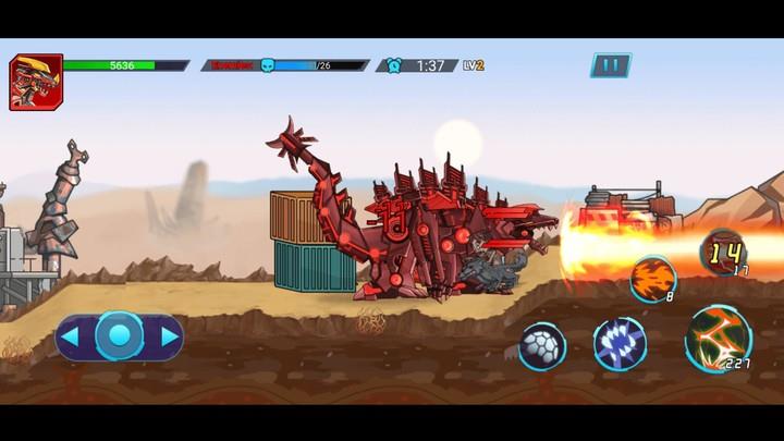 Mech War: Jurassic Dinosaur Tangkapan skrin 1